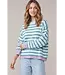 Ella Blue Striped Sweater