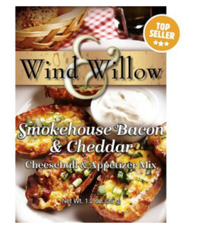 Wind & Willow Smokehouse Bacon & Cheddar Cheeseball & Appetizer Mix