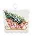 Round Top Mini Scallop Chinoiserie Sleigh Print