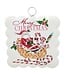 Round Top Mini Scallop Santa & Sleigh Print