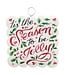 Round Top Mini Scallop "Tis The Season" Print