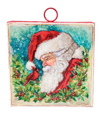 Mini Santa & Cardinal Print