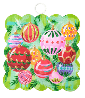 Mini Scallop Holliday Baubles Print