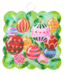 Round Top Mini Scallop Holliday Baubles Print
