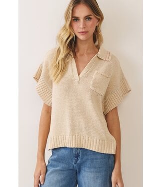 TCEC Jamie Cream Knit Sweater