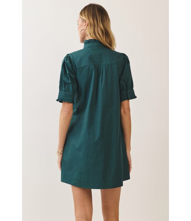 Rhonda Hunter Green Ruffle Dress