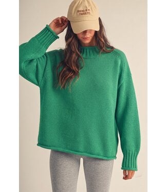 LovLov Shelly Jade Green Knit Sweater