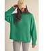 Shelly Jade Green Knit Sweater