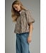 Eleonora Brown Ecru Striped Top