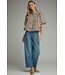Eleonora Brown Ecru Striped Top