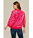 Patty Red  Sequins Leopard Sweater Top