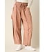 Kelsea Red Bean Mineral Wash Barrel Pants