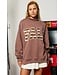 Lucy Brown FALL Applique Embroidered Sweatshirt