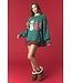 Lauren Vintage Green Christmas Patches French Terry Sweatshirt