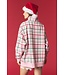 Anne Light Pink Plaid Merry Sweatshirt