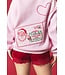 Kim Light Pink Santa Letter Fleece Sweatshirt