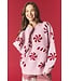 Deb Light Pink Candy Cane Knit Sweater