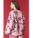Deb Light Pink Candy Cane Knit Sweater