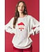 Mary Heather Grey Santa French Terry Sweatshirt