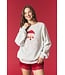 Mary Heather Grey Santa French Terry Sweatshirt