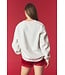 Mary Heather Grey Santa French Terry Sweatshirt