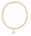 Enewton Classic Gold 2mm Bead Bracelet Cross Charm