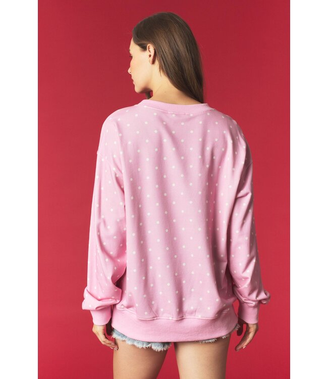 Karlee Pink Nutcracker Sequins Sweatshirt