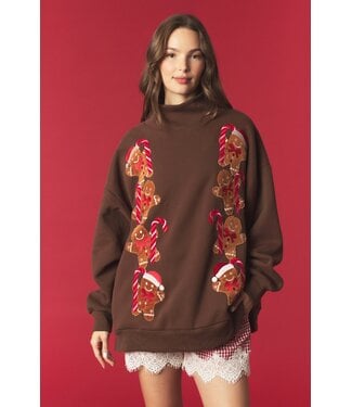 Peach Love California Blair Brown Gingerbread Sweatshirt