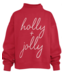 Holly Jolly Red Fleece Sweatshirt