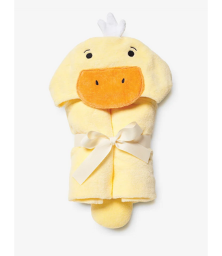 Elegant Baby Yellow Duckie Hooded Baby Bath Wrap