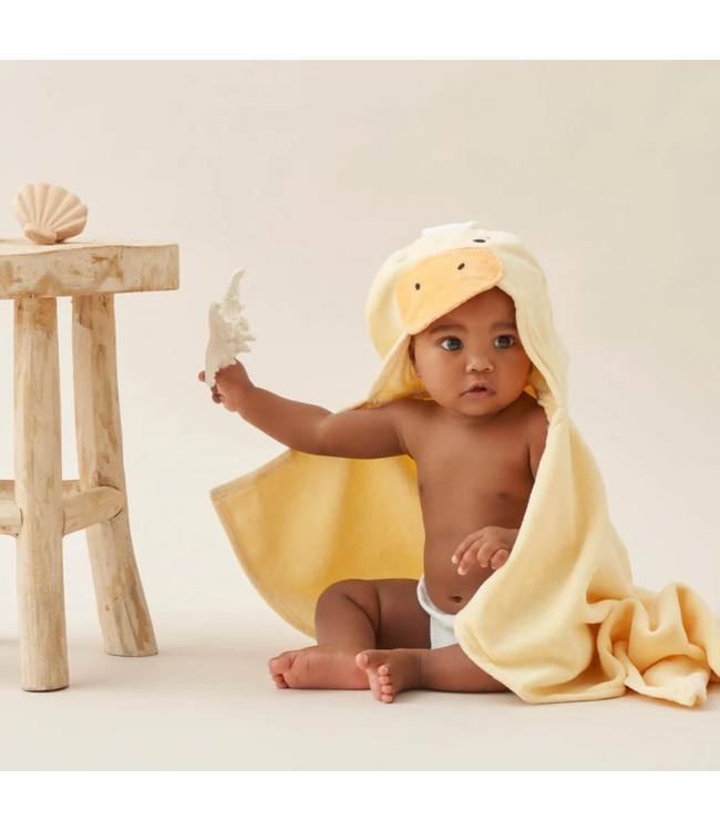 Yellow Duckie Hooded Baby Bath Wrap