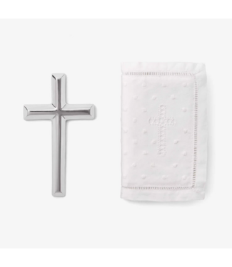 Elegant Baby Heirloom Bible & Cross Christening Gift Set