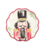 Red Nutcracker Dessert Plate