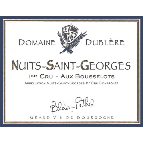 2015 Domaine Dublere NSG 1er Aux Bousselots 750ml 2015 Domaine Dublere NSG 1er Aux Bousselots 750ml