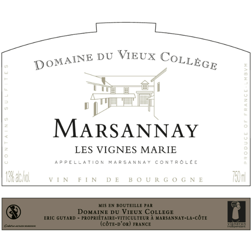 2020 Domaine Du Vieux College Marsannay Les Vignes Marie 750ml