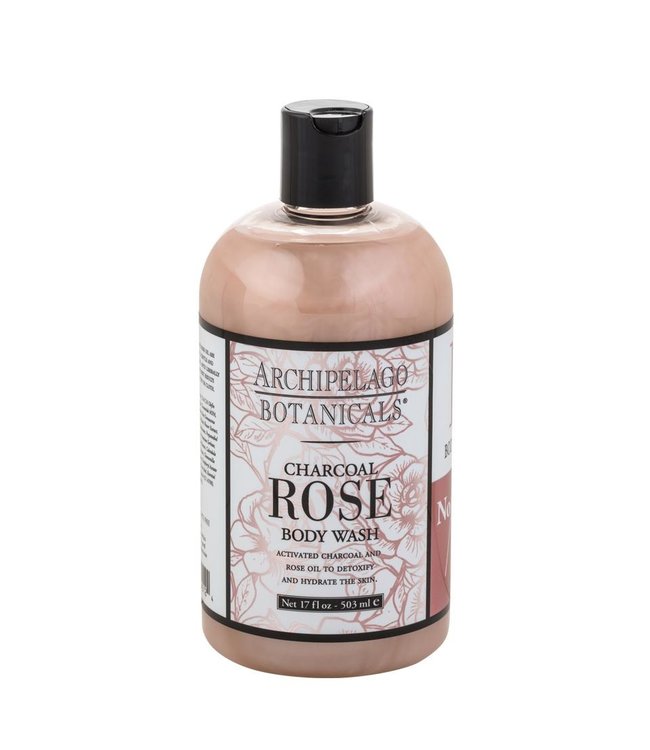 Archipelago Charcoal Rose 17oz Body Wash