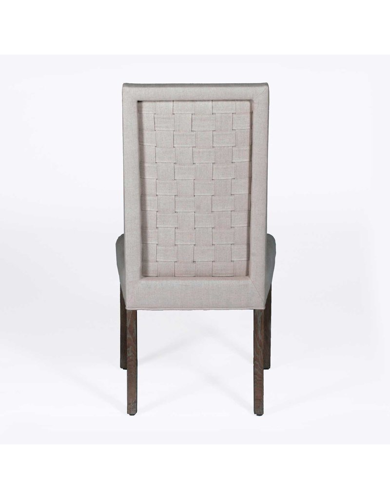 Gabby Verona Chair Linen Dove/Burnished Oak