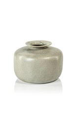 Zodax Nagano Stoneware Squat Vase 10.5x8