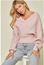 Andree by Unit Sweater w/Pearls