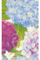 Caspari Hydrangea Garden Paper Guest Towel Napkins in Blue