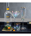 Aperitivo Triangular Martini Glass - Luster w/Gold Rim