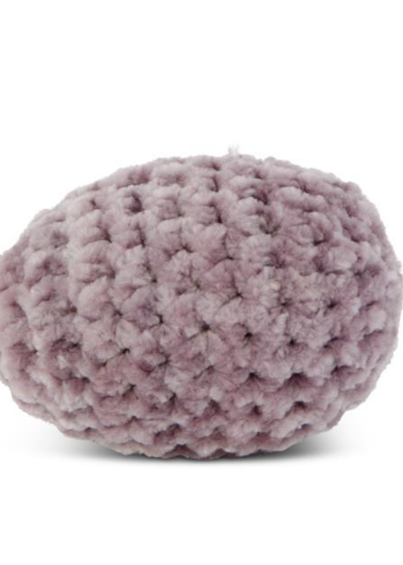 K&K Interiors 2.5 Inch Purple Crochet Easter Egg
