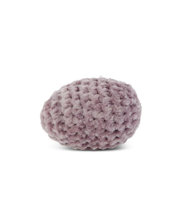 2.5 Inch Purple Crochet Easter Egg