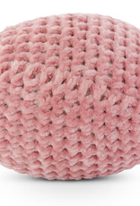 K&K Interiors 5 Inch Pink Crochet Easter Egg