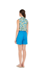 Jade Melody Tam Pull On Short Turquoise