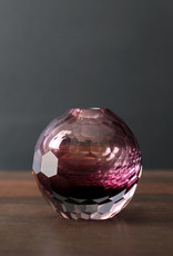 Beatriz Ball Faceted Glass Bud Vases-Amethyst