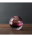 Faceted Glass Bud Vases-Amethyst