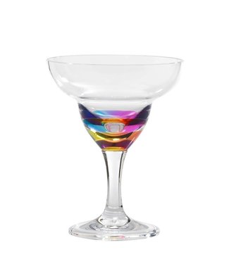 Acrylic Margarita Glass Rainbow 11oz