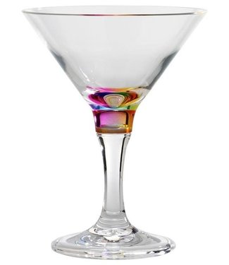 Acrylic Martini Rainbow 9oz