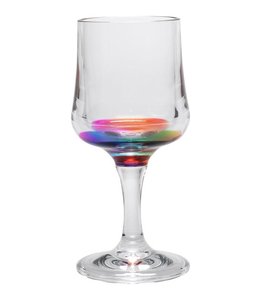 Acrylic Rainbow Wine Glass